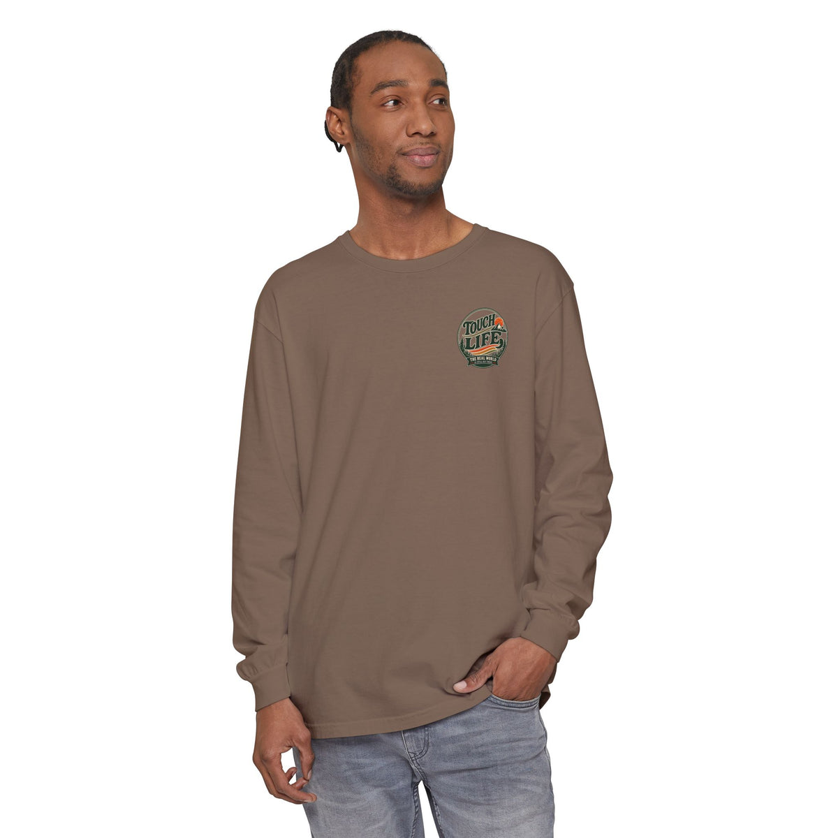 Touch Life Long Sleeve T-Shirt — Outdoor Adventure Graphic
