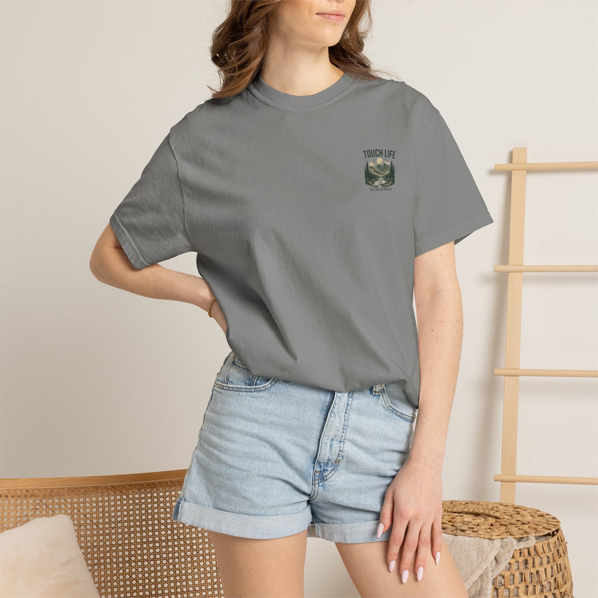 Touch Life T-shirt - "Live Fully Be Present"