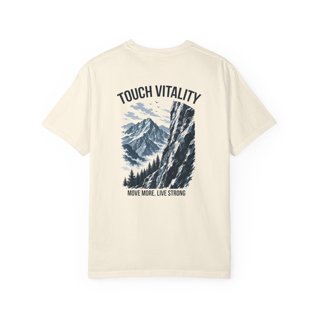Touch Vitality T-Shirt — "Touch Vitality: Move More, Live Strong"