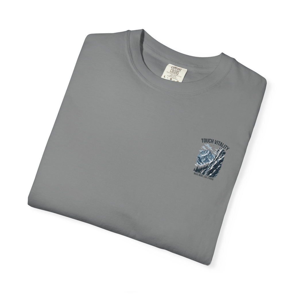 Touch Vitality T-Shirt — "Touch Vitality: Move More, Live Strong"