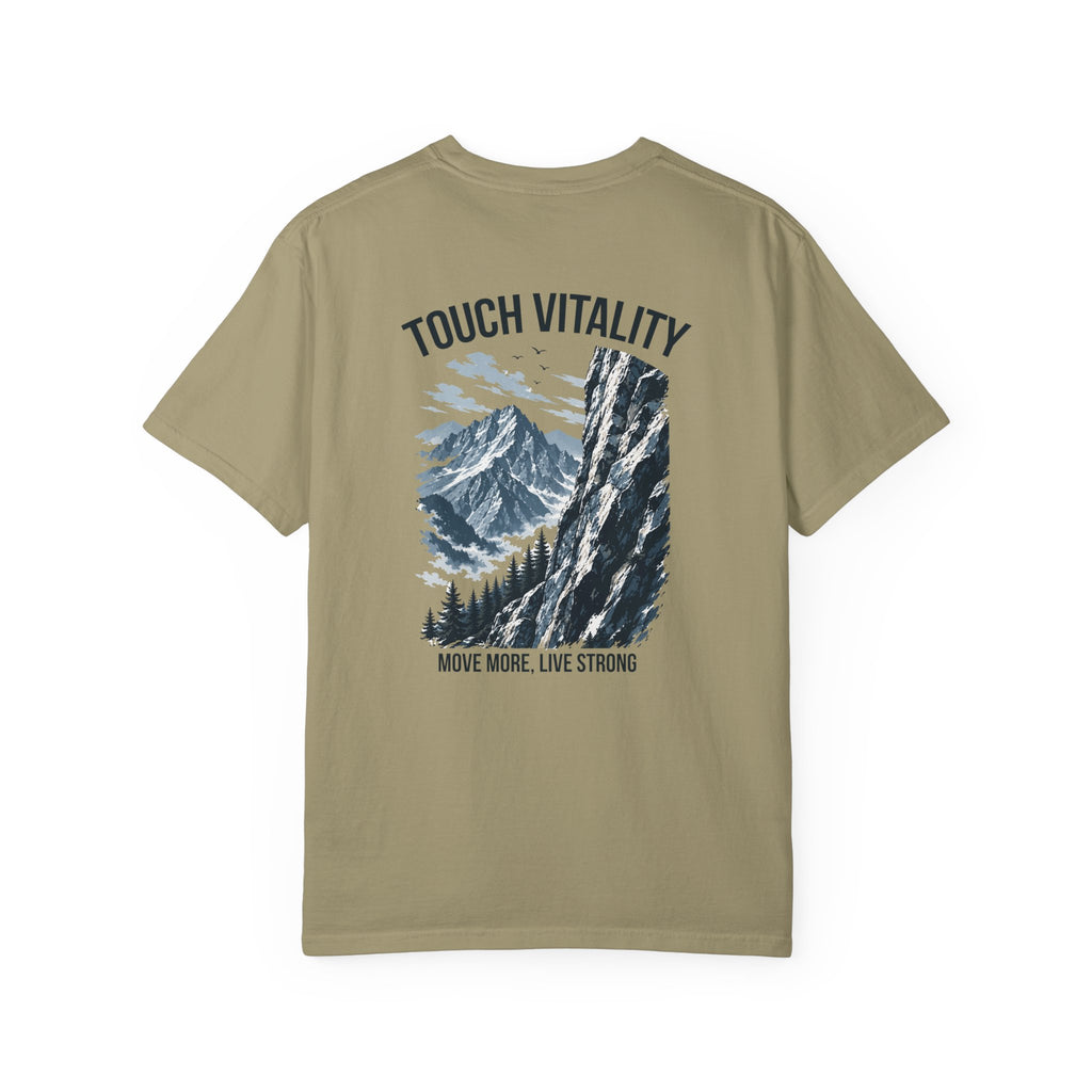 Touch Vitality T-Shirt — "Touch Vitality: Move More, Live Strong"