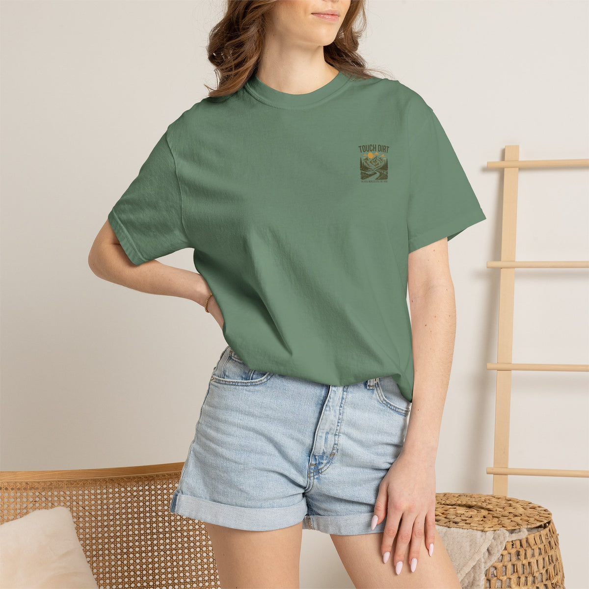 Touch Dirt T-Shirt — "The Real World Is Still Out There"