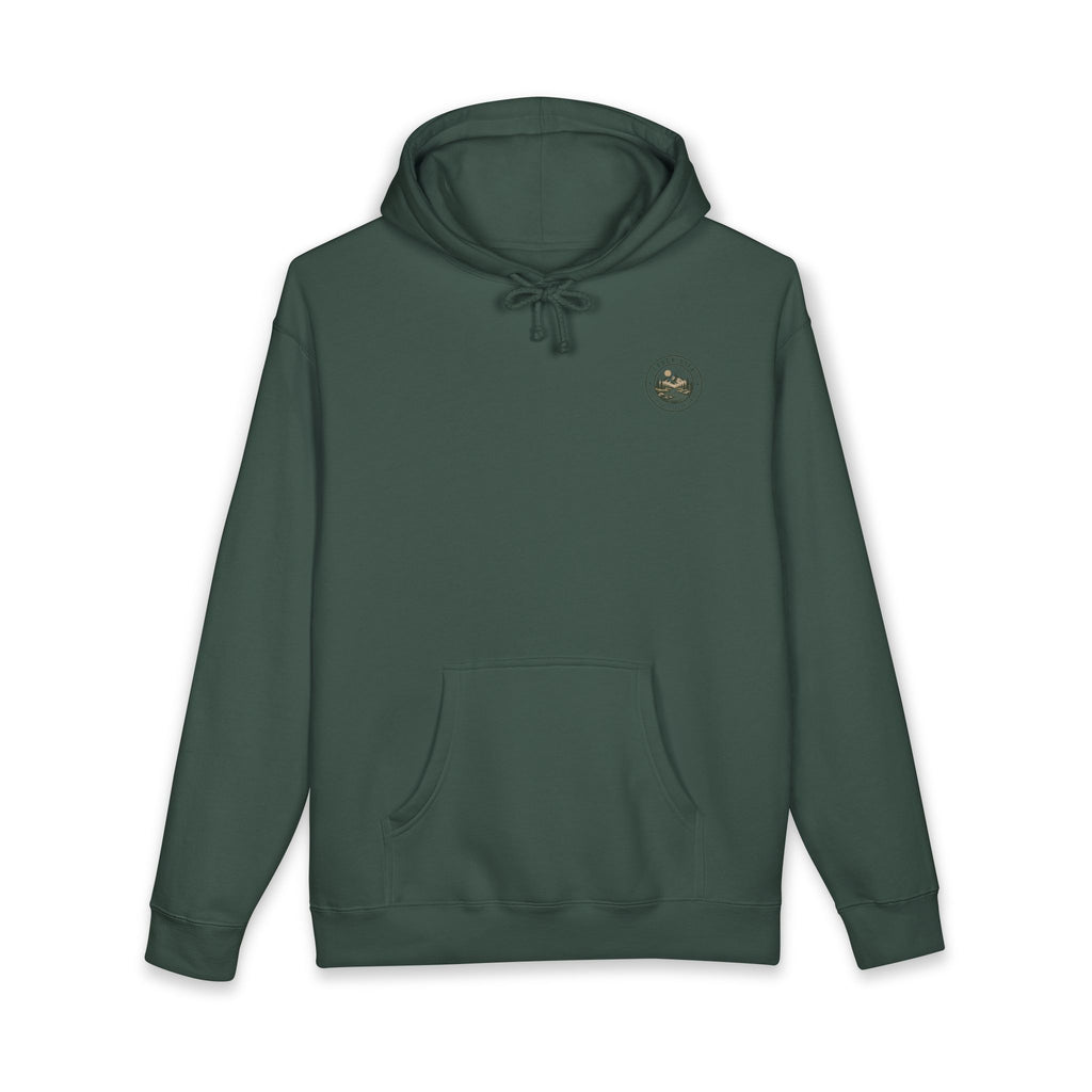 Hoodie — “Tour Time” Vintage Camper Surf Hoodie (Wander More, Rush Less)