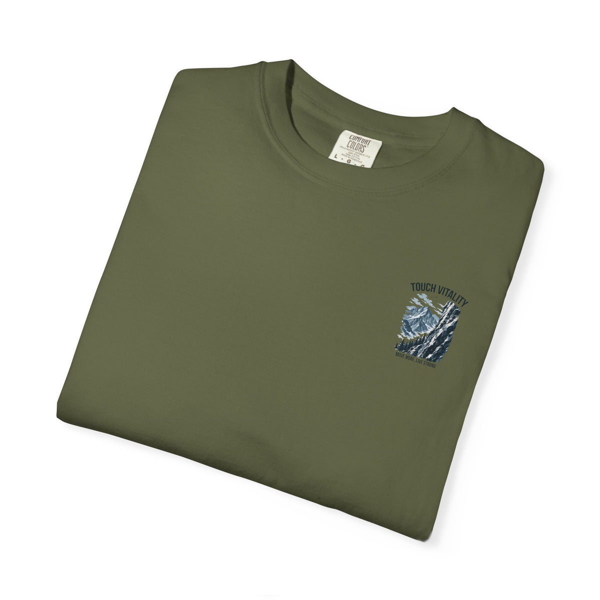 Touch Vitality T-Shirt — "Touch Vitality: Move More, Live Strong"