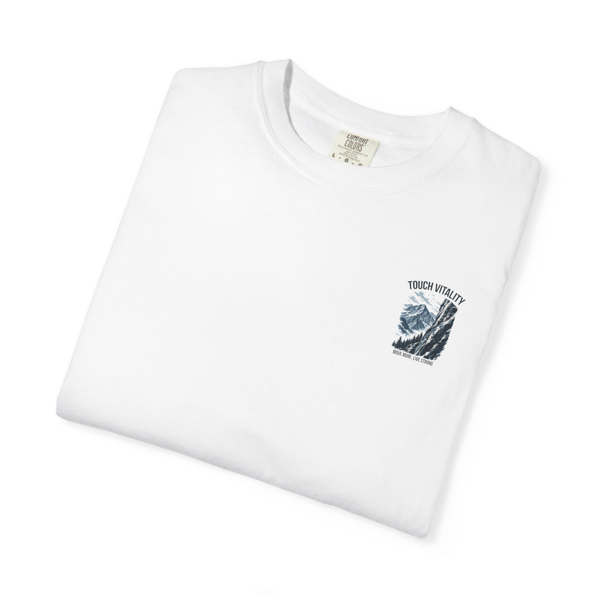 Touch Vitality T-Shirt — "Touch Vitality: Move More, Live Strong"