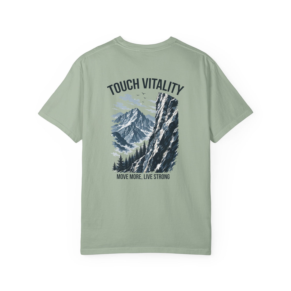 Touch Vitality T-Shirt — "Touch Vitality: Move More, Live Strong"