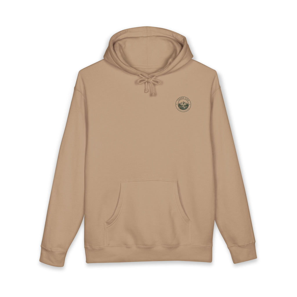 Hoodie — “Tour Time” Vintage Camper Surf Hoodie (Wander More, Rush Less)