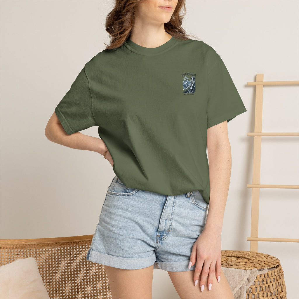 Touch Vitality T-Shirt — "Touch Vitality: Move More, Live Strong"