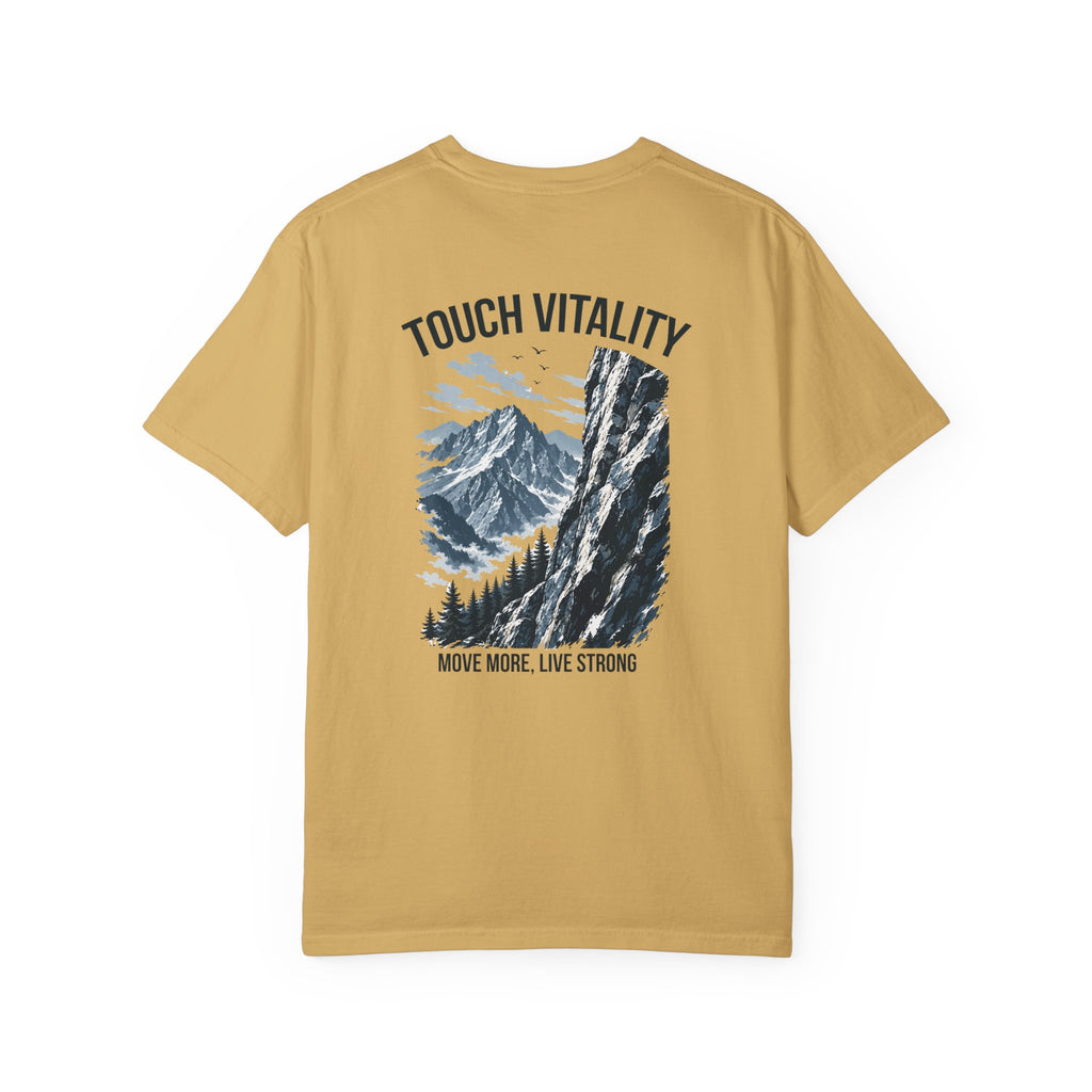 Touch Vitality T-Shirt — "Touch Vitality: Move More, Live Strong"