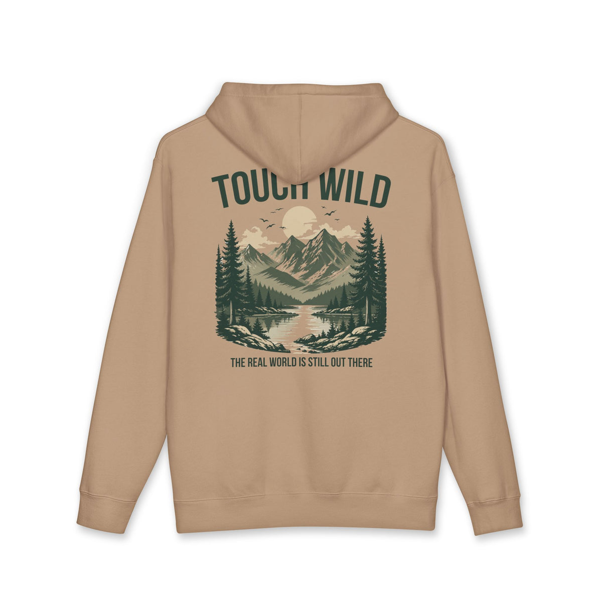 Hoodie - "Touch Wild" Mountain Adventure Pullover