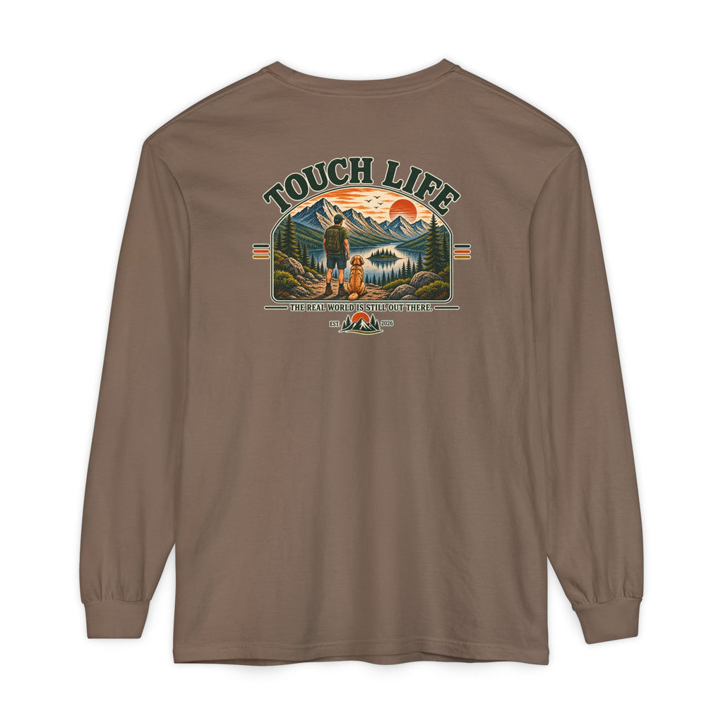 Touch Life Long Sleeve T-Shirt — Outdoor Adventure Graphic