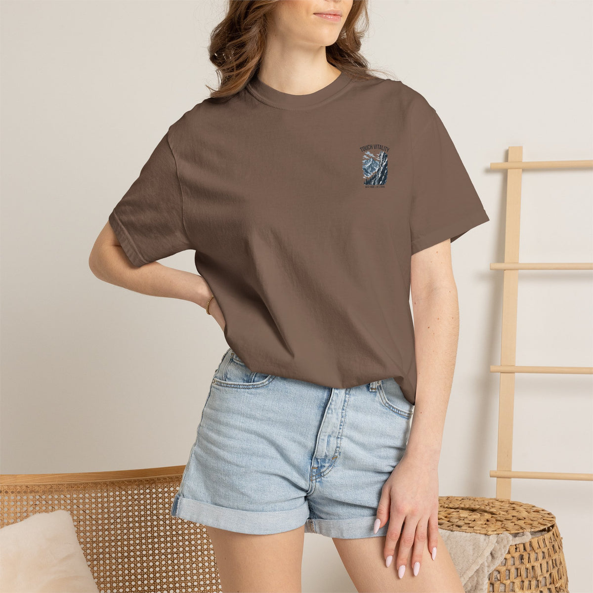 Touch Vitality T-Shirt — "Touch Vitality: Move More, Live Strong"
