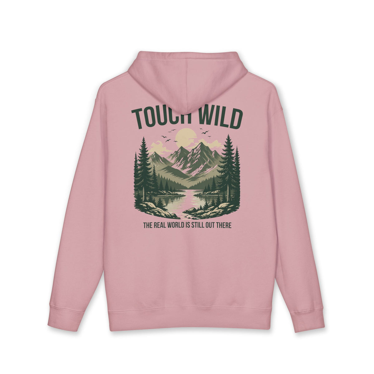 Hoodie - "Touch Wild" Mountain Adventure Pullover