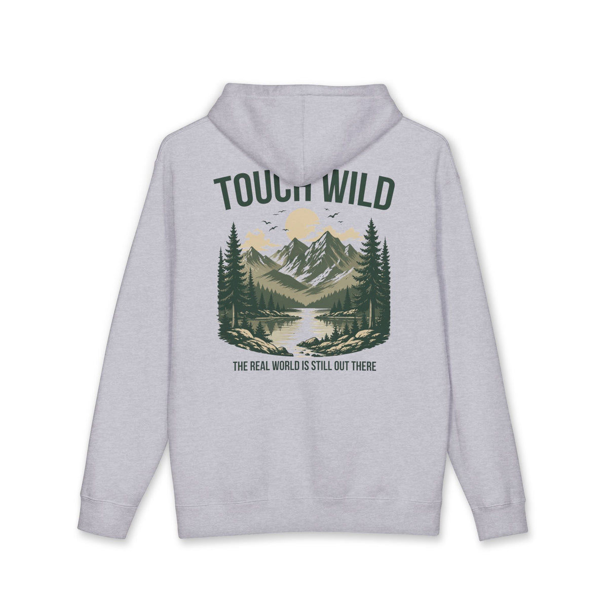 Hoodie - "Touch Wild" Mountain Adventure Pullover
