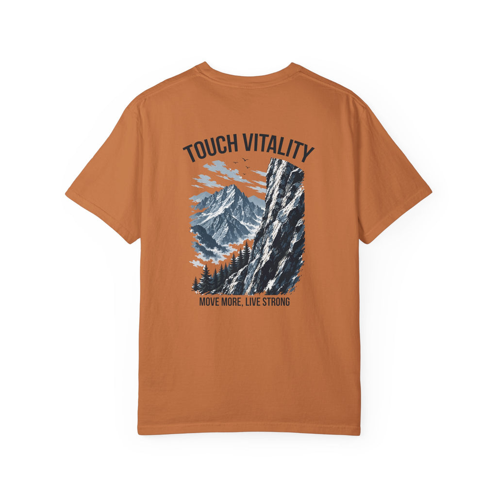 Touch Vitality T-Shirt — "Touch Vitality: Move More, Live Strong"
