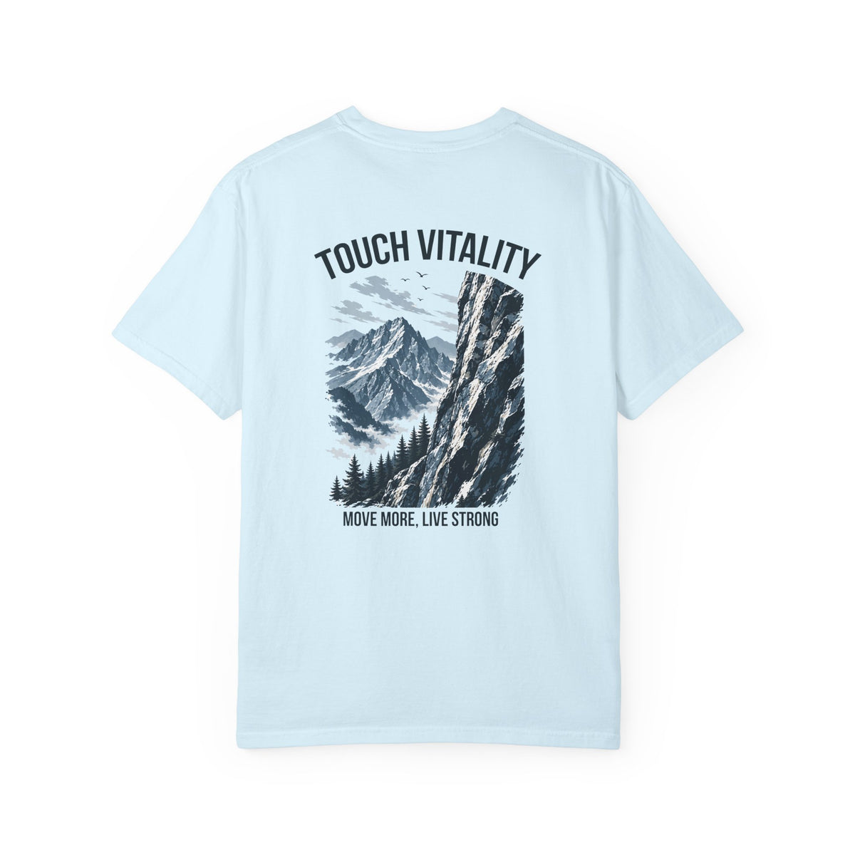 Touch Vitality T-Shirt — "Touch Vitality: Move More, Live Strong"