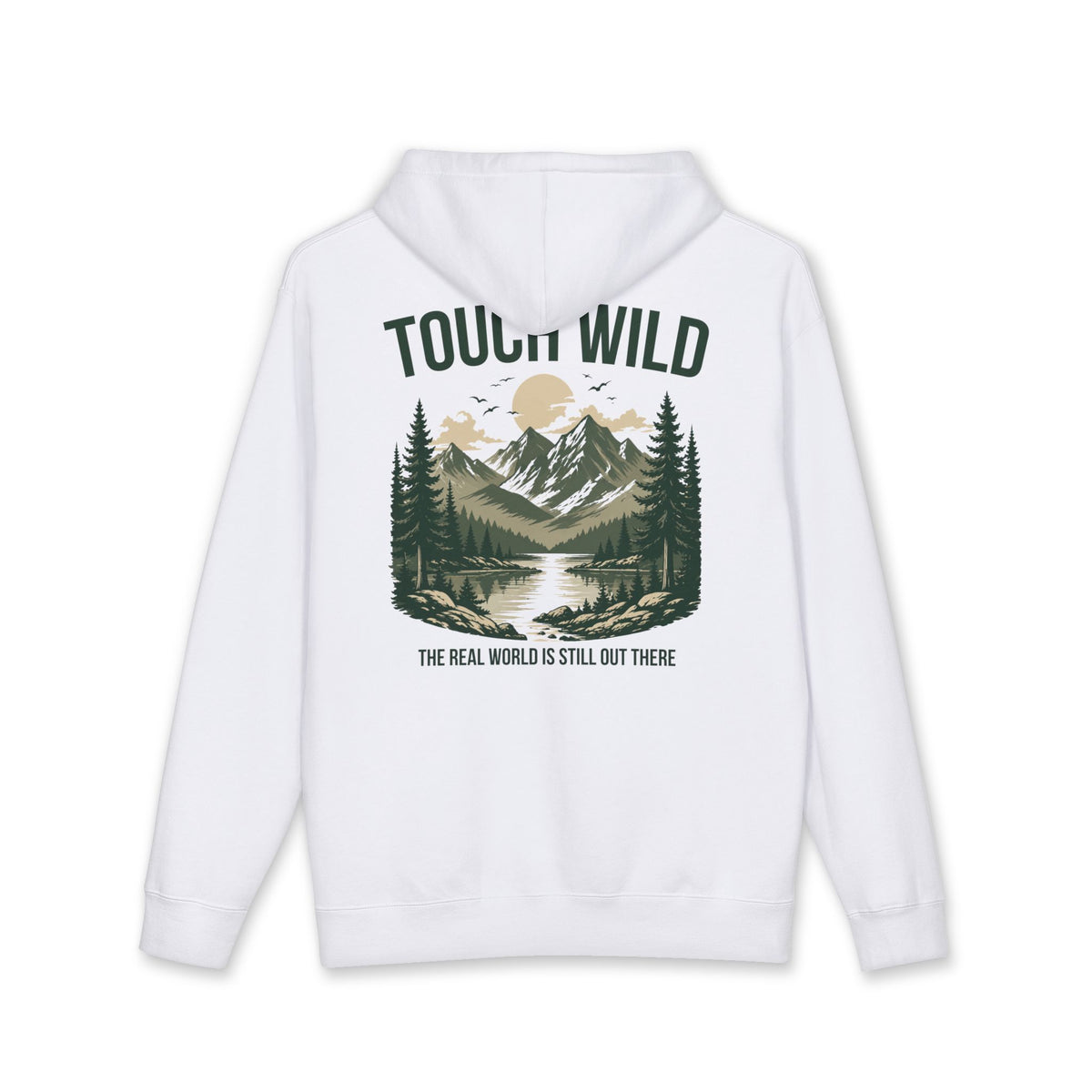 Hoodie - "Touch Wild" Mountain Adventure Pullover