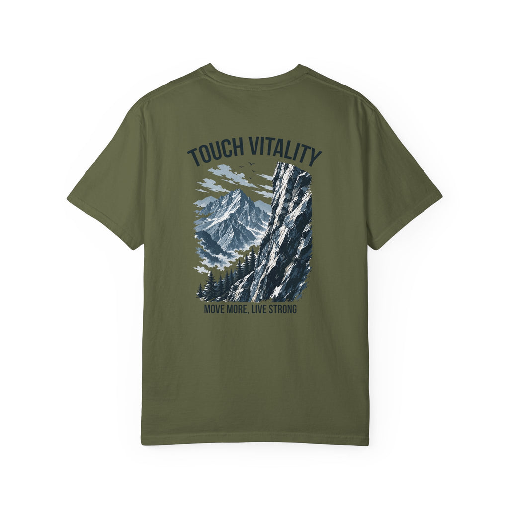Touch Vitality T-Shirt — "Touch Vitality: Move More, Live Strong"