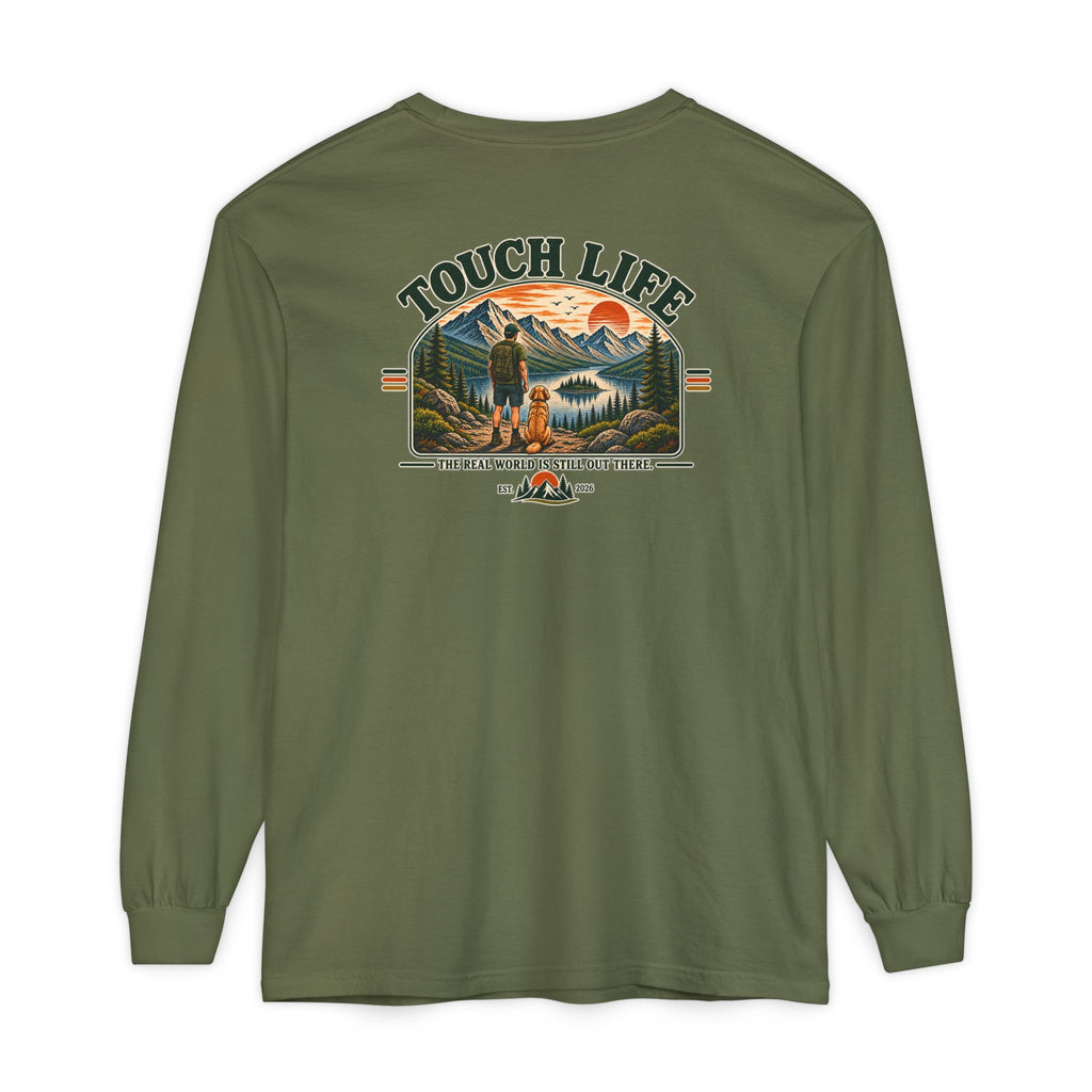 Touch Life Long Sleeve T-Shirt — Outdoor Adventure Graphic
