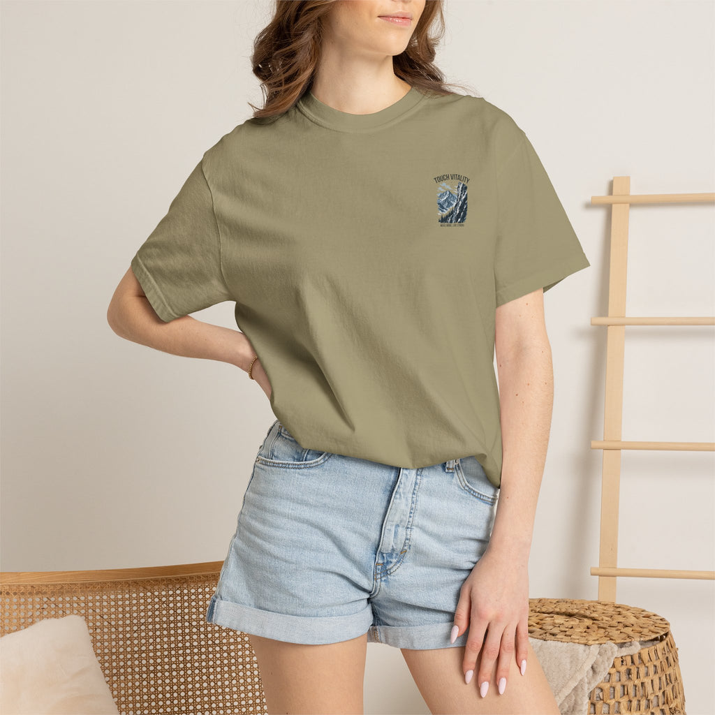 Touch Vitality T-Shirt — "Touch Vitality: Move More, Live Strong"