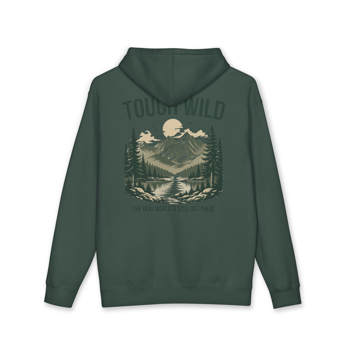 Hoodie - "Touch Wild" Mountain Adventure Pullover