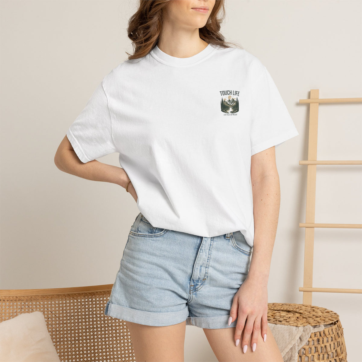 Touch Life T-shirt - "Live Fully Be Present"
