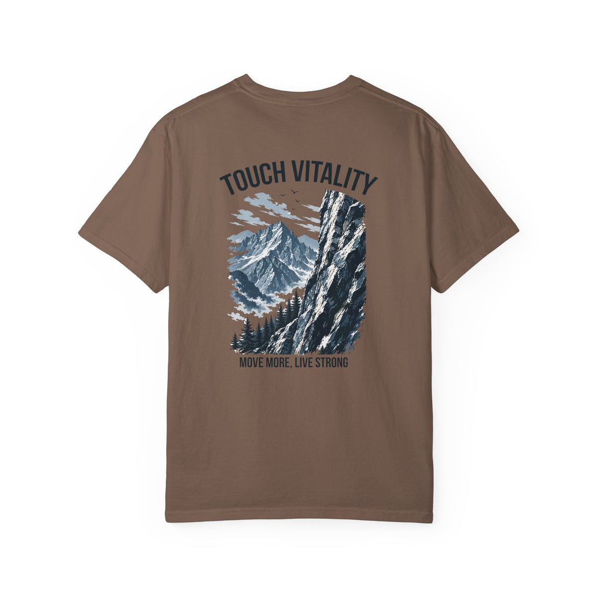 Touch Vitality T-Shirt — "Touch Vitality: Move More, Live Strong"