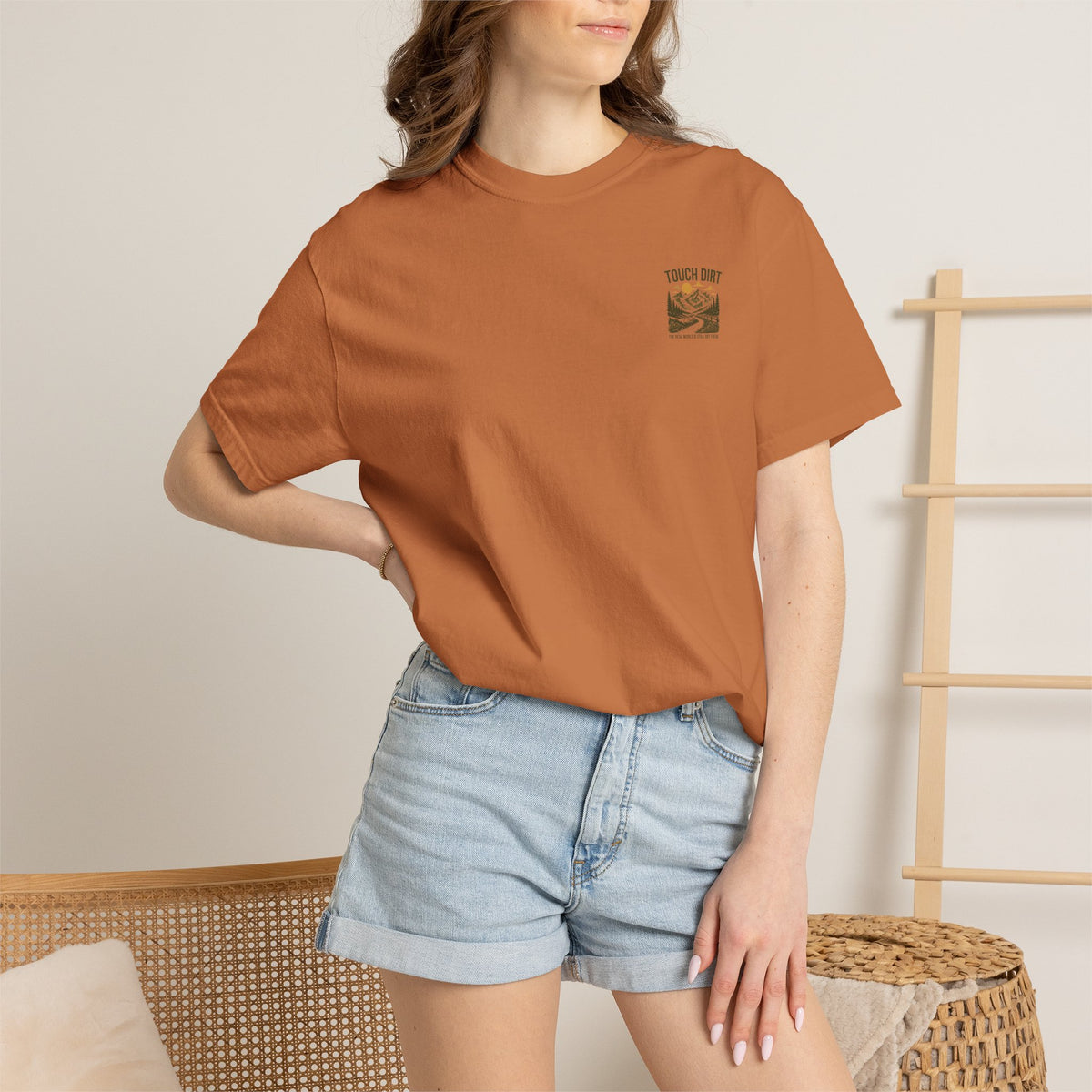 Touch Dirt T-Shirt — "The Real World Is Still Out There"
