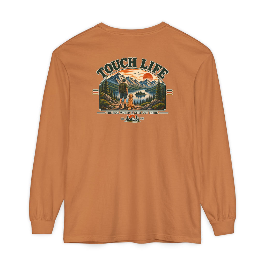 Touch Life Long Sleeve T-Shirt — Outdoor Adventure Graphic
