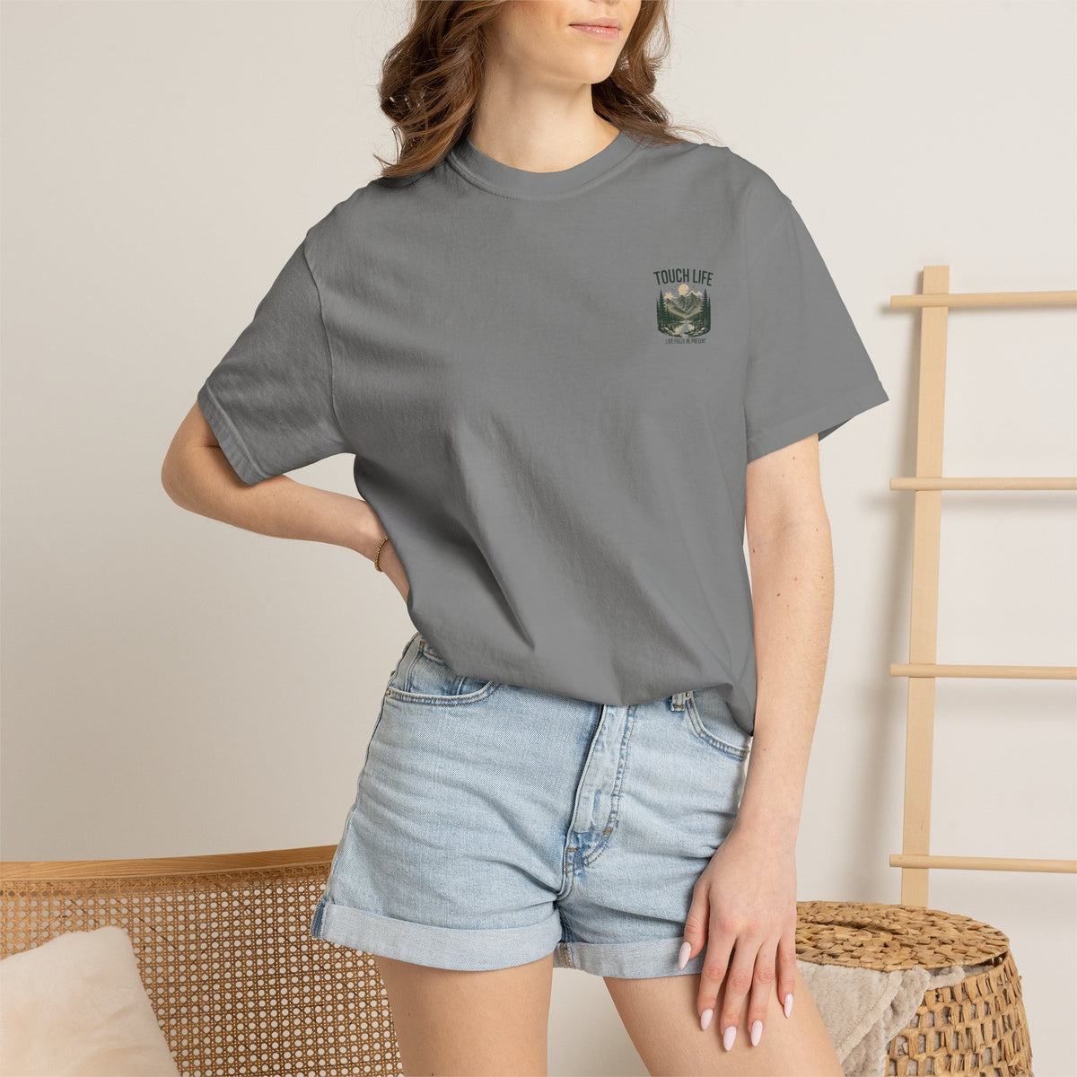 Touch Life T-shirt - "Live Fully Be Present"