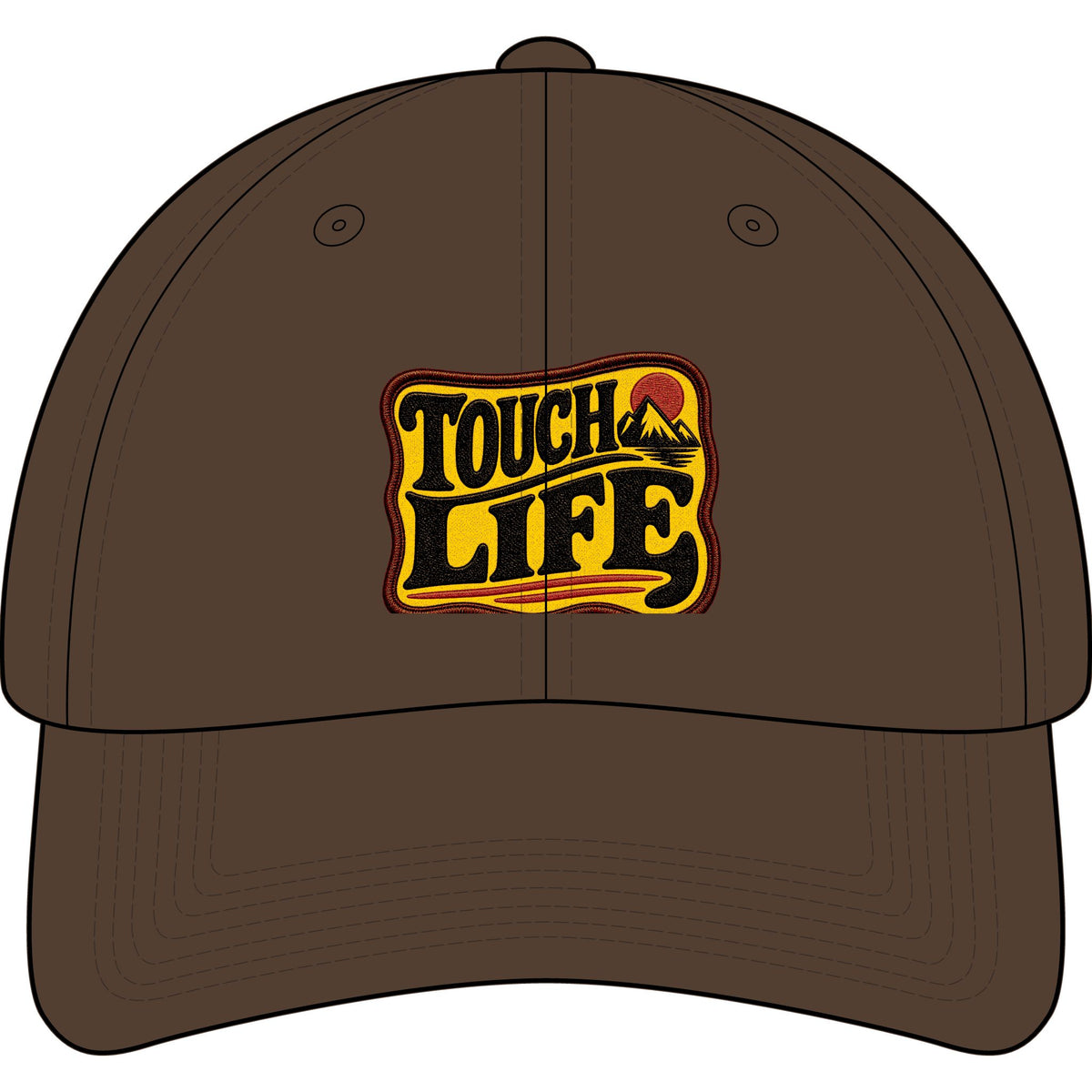 Touch Life Embroidered Cap – Retro Sunset Logo
