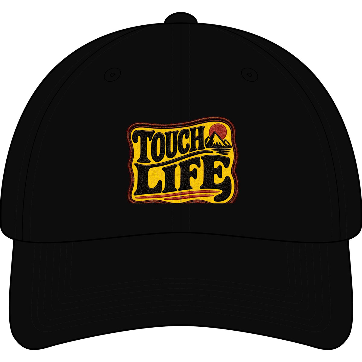 Touch Life Embroidered Cap – Retro Sunset Logo
