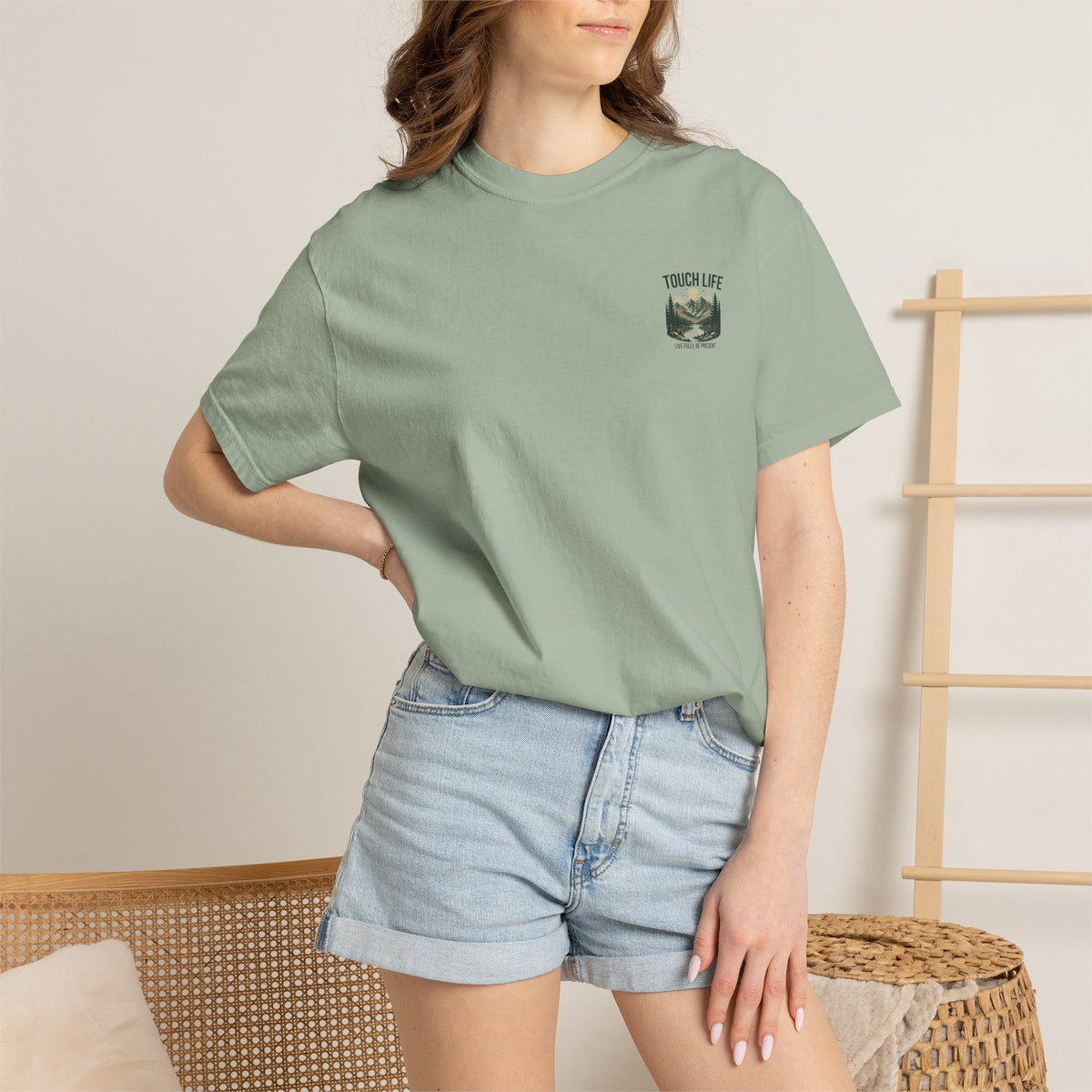 Touch Life T-shirt - "Live Fully Be Present"