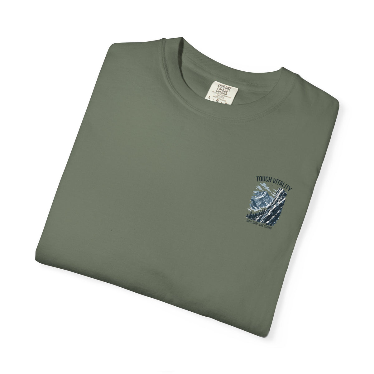 Touch Vitality T-Shirt — "Touch Vitality: Move More, Live Strong"